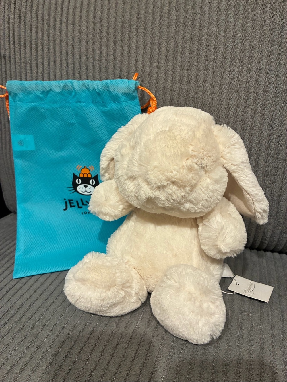 Jellycat Bonpoint white bunny plush RARE